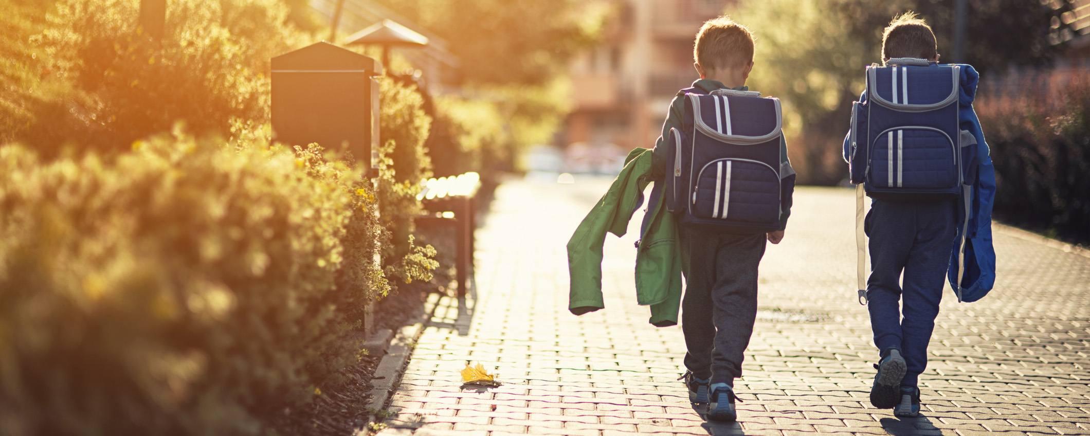 Two little boys returning from school | Genesis Land